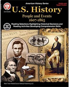 Mark Twain American History Books, Grades 6-12 People & Events from 1607—1865 US History Workbook, Declaration of Independence, California Gold Rush, Pre Civil War, Classroom or Homeschool Curriculum