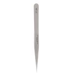 Stainless Steel Tweezers, Quality Precision Tools Anti-Magnetic Tweezers Anti-Stainless Watch Repair Tool, Anti-Acid Curved Tip Anti-Static Tweezers (27-SA)