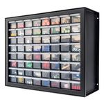 IRIS USA Screw Organizer, Hardware Storage Organizer, 64 Drawer Parts Cabinet, Plastic Drawer Storage for Hardware Crafts, Small Parts, Nuts and Bolts, Tool Storage, Scrapbook Art Hobby - Black