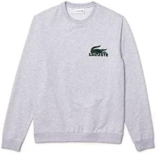 Lacoste SH7477 Sudadera Interior, Silver Chine/Green, M de los Hombres