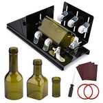 Glass Bottle Cutter, Fixm Bottle Cutter Upgraded Version, Round, Square Bottles and Bottlenecks, Suitable for Bottles of Wine, Beer, Whisky, Champagne, Water and Soda(Black)