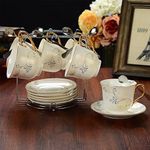 YY YEARCHY Coffee Cup Stand Holder Display Stand Mug Tea Rack Cup and Saucer Countertop Storage Organizer Dryer Hook Decoration