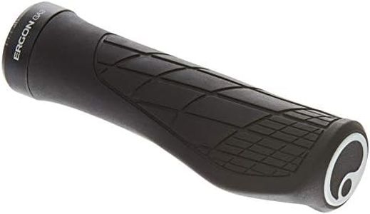 Ergon GA3 Ergonomic Lock-On MTB Grips – Winged Design for Mountain Bike Comfort and Wrist Support, Black, Small