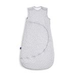 Snuz Baby Sleeping Bag with Nappy Zip - For Easy Nappy Changes, Super Soft Cotton Sleeping Bags Poppers, Meets British Safety Standard, White Spot, 2.5 Tog 6-18M