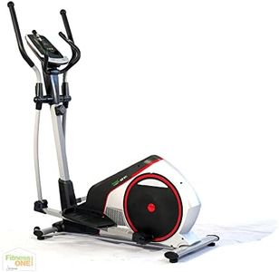 FitnessOne Propel CX 81i Premium Elliptical Cross Trainer Home Use | Max User Weight 100 Kg | 8 Levels Resistance | 7 Kg Flywheel | LCD Display | Anti-Slip Pedals | Transport Wheels