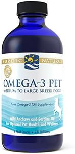 Nordic Naturals Omega-3 Pet, Unflavored - 8 oz - 1518 mg Omega-3 Per Teaspoon - Fish Oil for Medium to Large Dogs with EPA & DHA - Promotes Heart, Skin, Coat, Joint, & Immune Health