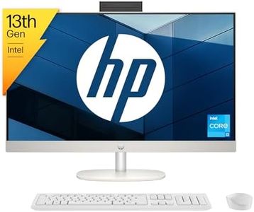 HP All-in-One 27, 13th Gen Intel Core i3-1315U, 27inch(68.6 cm) FHD,IPS, Three-Sided Micro-Edge,8 GB DDR4, 512GB SSD, Wireless Keyboard and Mouse Combo, Win 11 Home, 6.42kg,27-cr0345in