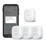 YoLink SpeakerHub & Three Water Leak Sensors Starter Kit – Plays Tones/Sounds, Spoken Messages, LoRa-Powered ¼ Mile Range, App Alert, Emails, SMS/Text, IFTTT