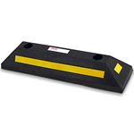 Curb Garage Vehicle Floor Stopper for Parking Safety 1PC Heavy Duty Rubber Parking Lot Driveway Stopper, For Car Vans Trucks Tire Wheel Guide Block Protect Bumper- Pyle PCRSTP11