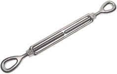 MarineNow Eye Eye Open Body Marine Turnbuckle 316 Stainless Steel Choose Size and Pack Quantity (1/4" X 4", 04-Pack)