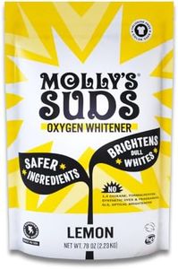 Molly's Suds Oxygen Whitener | Powerful Bleach Alternative, Chlorine Free & Color Safe | Brightens Whites and Removes Stains (Pure Lemon Essential Oil - 79 oz)