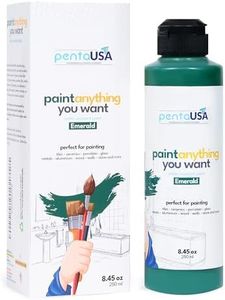 PENTAUSA All in One Paint - (Emerald) Waterproof Paint for Bathroom, Tub Paint, Tile Paint, Acrylic Paint for Wet Surfaces, Sink, Kitchen Cabinets, Countertops, Wet Surface Paint, 8.45.Oz