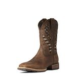 ARIAT Men's Hybrid Venttek Western Boot, Distressed Brown/American Flag, 8.5 Wide