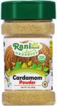 Rani Organic Cardamom (Elachi) Ground, Powder Indian Spice 3oz (85g) PET Jar ~ All Natural | Vegan | Gluten Friendly | Non-GMO | Indian Origin | USDA Certified Organic