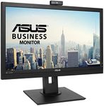 ASUS BE24DQLB 23.8 inch Full HD Video Conferencing Monitor, IPS, Full HD Webcam, Mic Array, Stereo Speakers, Mini-PC Mount Kit, Ergonomic Design, Black