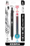 Zebra Pen X-701 Tactical Ballpoint Pen with Bonus Refills, Fine Point, 0.7mm, Black Ink, 1-Count (29811)