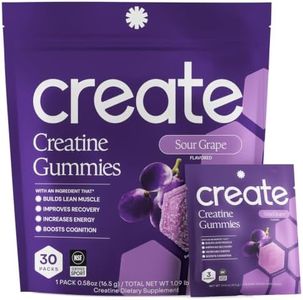 Create Creatine Monohydrate Gummies, 30 Single-Serve Packs, Sour Grape