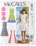 McCall Pattern Company M6741B50 Misses'/Women's Petite Lined Dresses Sewing Template, Size B5 (8-10-12-14-16)