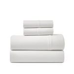 BED INC Road Trip America Jersey Sheets King Size Set - Cotton (4 Pieces) All Seasonal Deep Pockets Soft Cozy Knit Stretchy King Sheets - Hotel and Residential Quality (White, King)