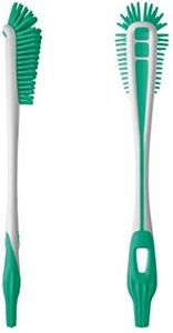 MAM Cepillo Limpia Biberones y Tetinas, Cerdas Suaves y Flexibles para una Limpieza Suave y Completa sin Rayar, con Cepillo Inferior Limpia Tetinas, con Orificio para Colgar, Pack de 1