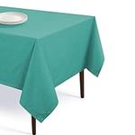 Softopia Cotton Tablecloth 100% Cotton Table Cover Decorative Washable Rectangle Tablecloths for Gifts, Kitchen, Dining, Buffet & Camping - Royal Green (60"x84")