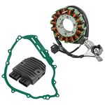 Caltric Stator & Regulator Compatible with Yamaha Rhino 700 Yxr700F 4X4 Fi 2008-2013 W/Gasket