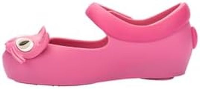 mini melissa Ultragirl II Mary Jane Flats for Big Kids, Pink/Pink, 7