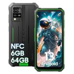 Unlocked Cell Phones Canada, Blackview BV4800 Android 13 Rugged Smartphone, 6GB+64GB/SD 1TB, 5180mAh, 4G Dual SIM, 3 Card Slots, 6.56" HD+ Display,13MP Waterproof Camera, Glove Mode, NFC Mobile Phone