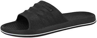 Yinka Shoes Mens Beach Pool Sliders Slip On Flip Flops Mule Shower Sandals Slippers