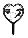 Memorial Plaque, Personalised Fishing, Dad memorial gifts, Grave Marker Plaque, Father, Mum, Son, Brother, Uncle, Garden Sign, funeral remembrance in loving memory One size