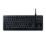 Razer Blackwidow Lite Silent Mechanical Gaming Keyboard with Orange Switch I Black I Tenkeyless I True White Led Backlighting- Rz03-02640100-R3M1