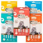 Grain Zero Signature Woow Creamy Lickable Treats For Cat & Kitten Combo - Tuna & Ocean Fish, Chicken & Liver, Salmon, Bonito & Scallop And Crab -(75 Gm Each)