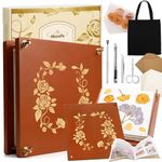 Aboofx Extra Large Wooden Flower Press Kit with Carrying Bag, 10 Layers 10" x 10" Flower Pressing Kit DIY Arts and Craft Kit for Adults, DIY Pressed Flower Plant Preservation Kit Gift