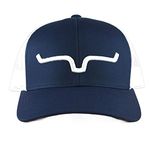 Kimes Ranch Men's Weekly Trucker Hat, Navy/White, One Size