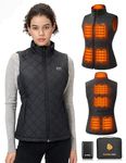 Women's Heated Vest with Battery Pack Included 16000mAh 7.4V, Warming Heated Vest for Women Hunting, Electric Heating Vests-M