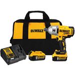 DEWALT 20V MAX* XR Cordless Impact Wrench with Hog Ring, 1/2-Inch, 5-Amp Hour (DCF897P2)