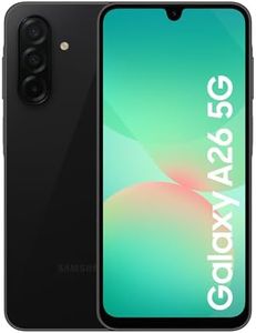 Samsung Galaxy A26 5G Smartphone, Awesome Intelligence, 8GB Memory, 256GB Storage, 50MP Camera, Black, 3 Year Manufacturer Extended Warranty (UK Version)