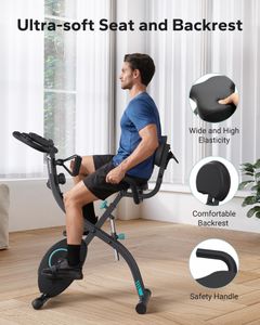 MERACH Foldable Exercise Bike – Compact Indoor Cycling Machine