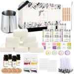 Complete Candle Making Kits for Adults Beginners,DIY Candle Making Supplies Include Soy Wax,Wax Melter,Scents,Dyes,Wicks,Wicks Sticker,Candle Tins & More-Full Candle Making Set - Arts & Crafts Kits