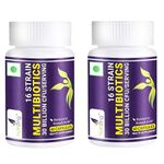 NutriZing Bio Cultures Complex Probiotics for Gut Health - High Strength 30 Billion CFU with 16 Bacterial Cultures - Vegan Gut Health Supplements - Probiotics for Men & Women - 120 Capsules