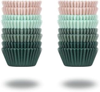 Bake Choice Forros para magdalenas, 400 piezas de mini envoltorios para cupcakes, tazas de papel para tartas, papel de grado alimenticio, revestimientos de magdalenas de pergamino a prueba de grasa,