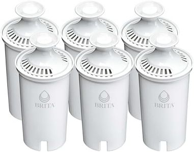 Brita Standard Water Filter Replacements for Pitchers and Dispensers, BPA-Free, Replaces 1,800 Plastic Water Bottles a Year, Lasts Two Months or 40 Gallons, Includes 6 Filters for Pitchers