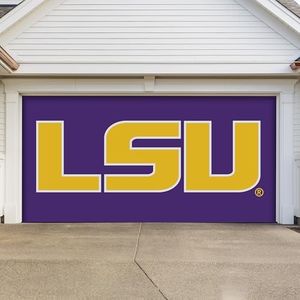 LSU Tigers Garage Banner - Tension Polyester - 7' x 16'
