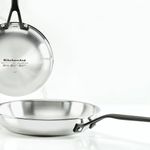 KitchenAid - 5-Ply Clad Polished Stainless Steel Frying Pan Set, Induction Cookware (21cm/8.25in & 25cm/10in)