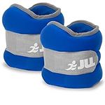 JLL Fitness Ankle Weight Pack, Contains Weights from 0.5kg to 2.5kg (Blue, 2.5kg pair)