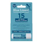 Blue Lizard Mineral SPF 15 Lip Balm 3-Pack, Vegan, Each Tube 0.13 oz