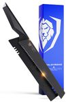 DALSTRONG Bread Knife - 9" (23 cm) - Shadow Black Series - Black Titanium Nitride Coated HC Steel - Sheath - NSF Certified