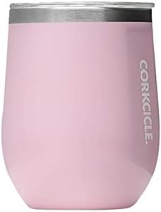 Corkcicle Classic Stemless Insulated Stainless Steel Cup, 355 ml Capacity, Rose Quartz