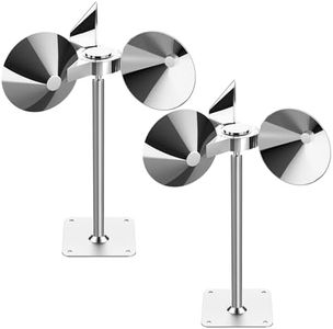 Reflective Bird Deterrent Pigeon Deterrent - Keep Birds Away Pigeons/Sparrows/Woodpeckers, Wind-Powered Sparkling Garden Decor, for Patio, Yard, Garden, Roof, Railing, Weatherproof, 2 Pcs