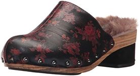 Jambu Women's Monaco Mule, Wine Floral, 4 UK